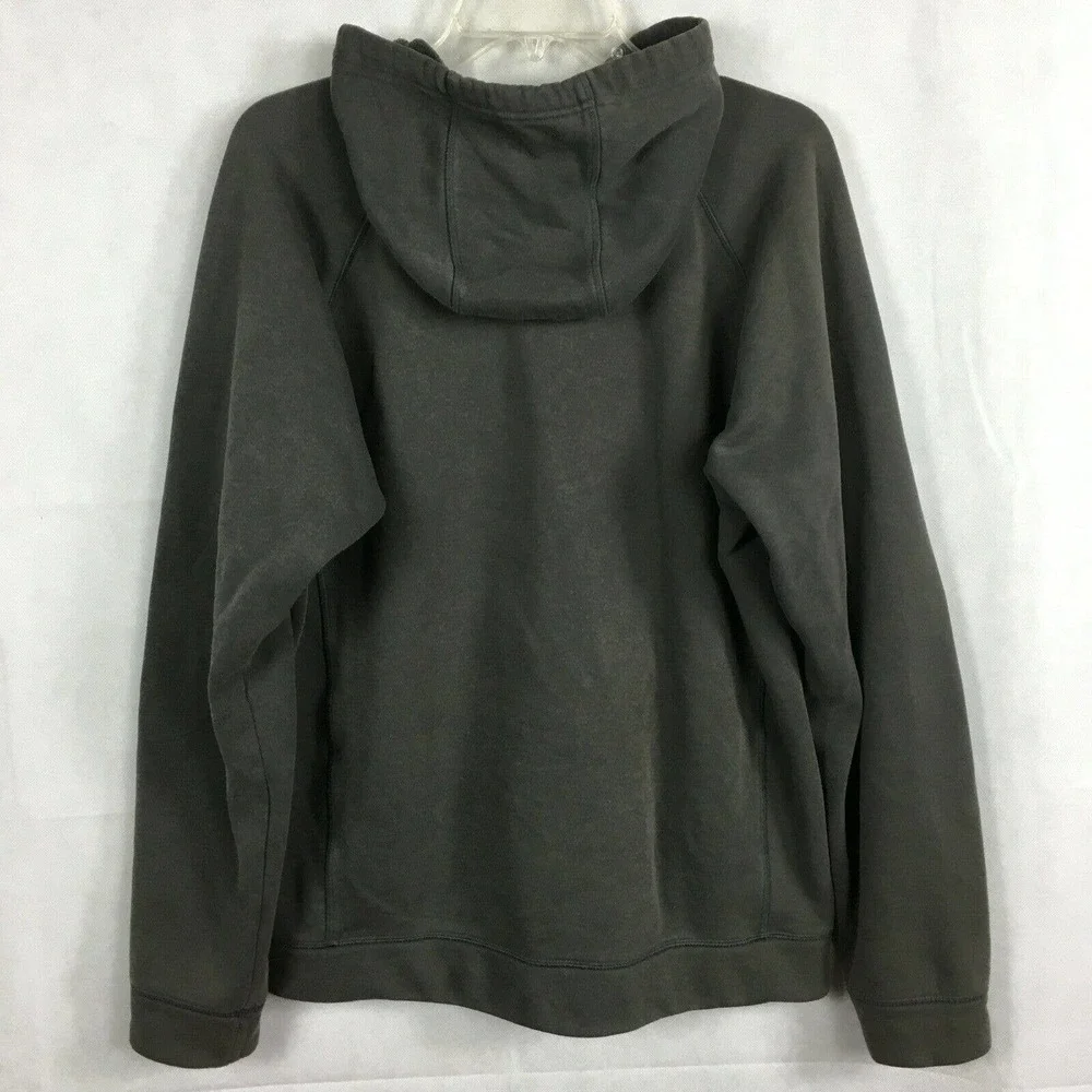 Adidas‎ Sweatshirt Mens Sz Medium Gray Hoodie Cotton Blend Pullover Logo